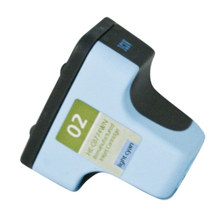 Premium Quality Light Cyan Inkjet Cartridge compatible with the HP (HP 02) C8774WN