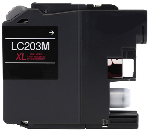 Premium Quality High Capacity Magenta Inkjet Cartridge compatible with the Brother LC-203M