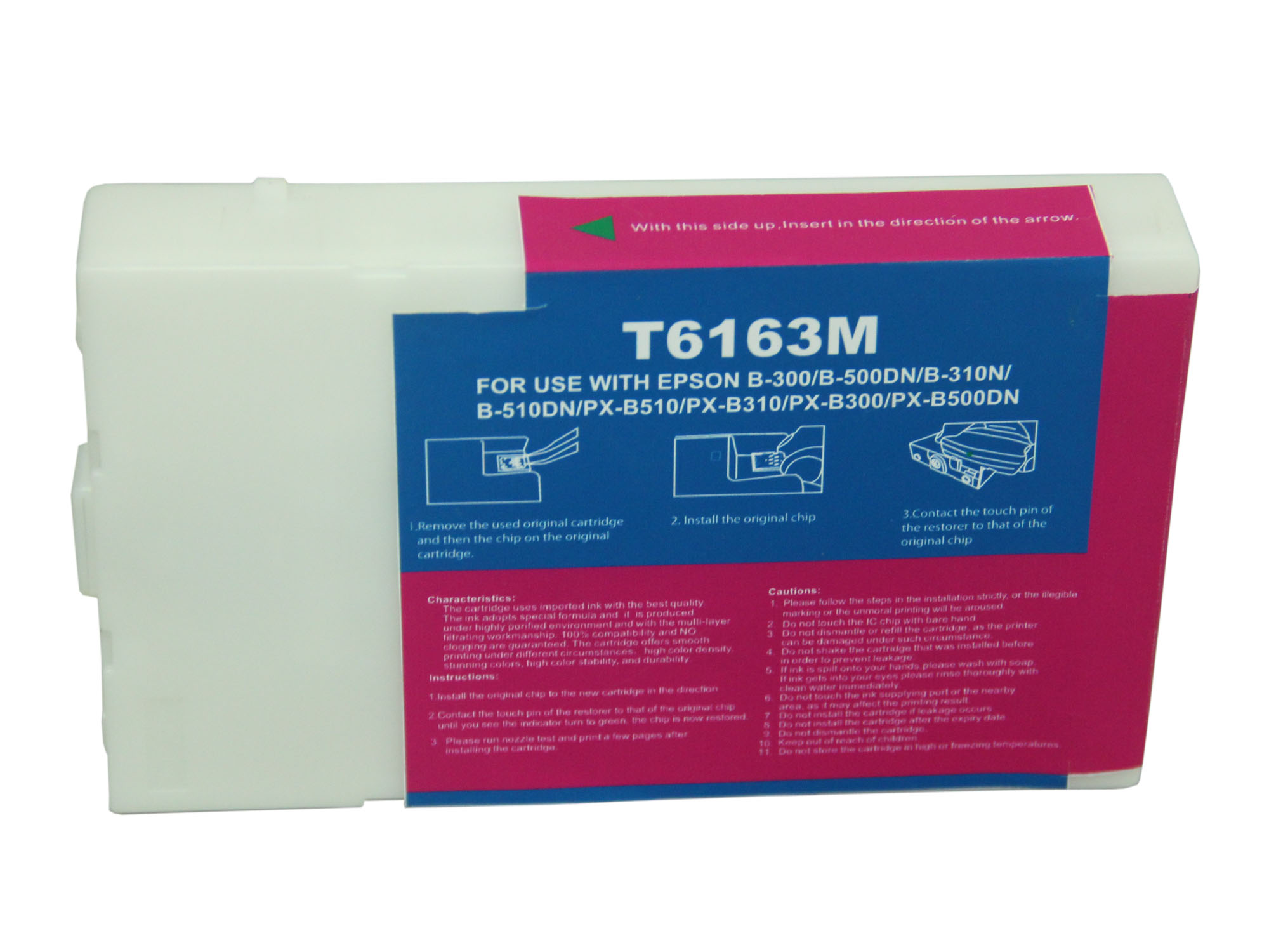 Premium Quality  Magenta   Inkjet Cartridge compatible with the Epson  T616300