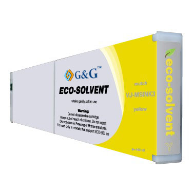 Premium Quality Yellow Eco-Ultra Ink compatible with the Mutoh VJ-MSINK3 YE-440