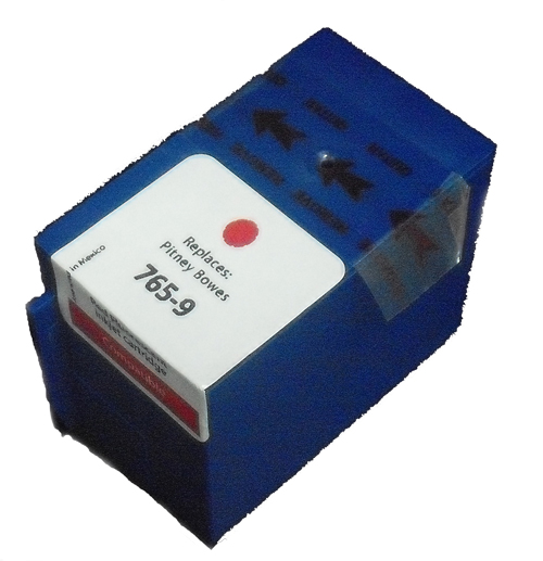 Premium Quality Red Inkjet Cartridge compatible with the Pitney Bowes 765-9