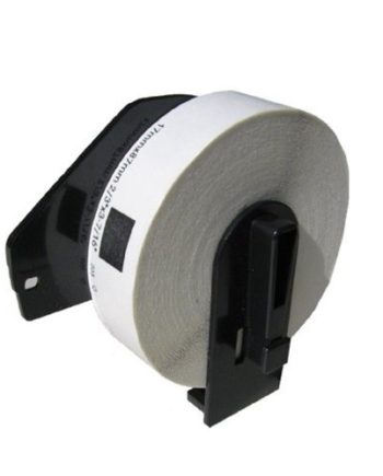 Premium Quality White 1.5 x 100/ 38mm x 30.4m Continuous Length Paper Tape compatible with Brother DK-2225