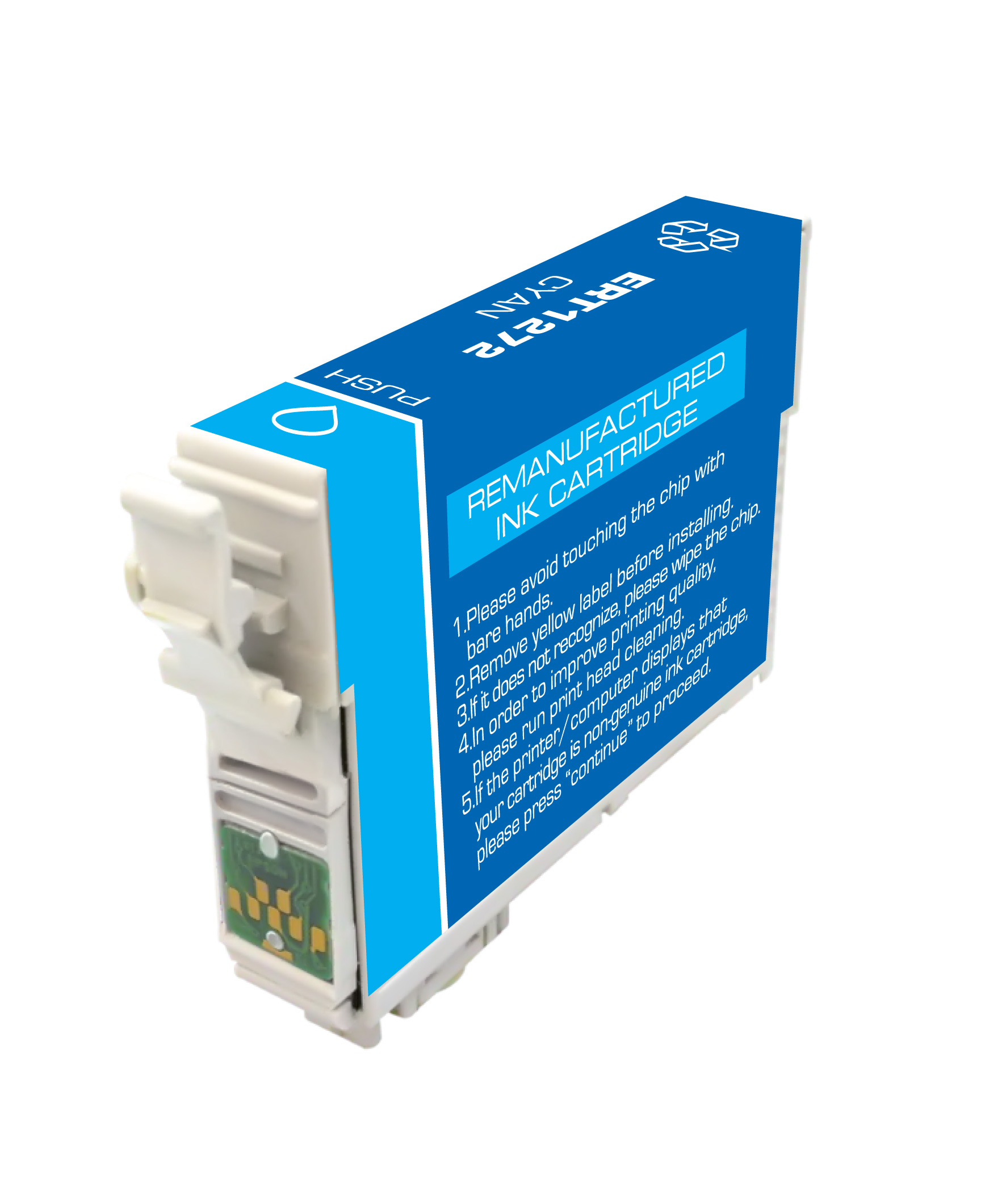 Premium Quality High Capacity Cyan Inkjet Cartridge compatible with the Epson (T127) T127220