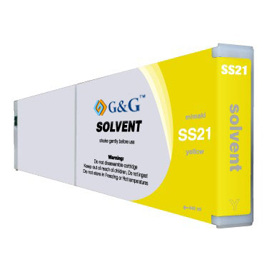 Premium Quality Yellow Mid-Solvent Ink compatible with the Mimaki SS21 YE-440