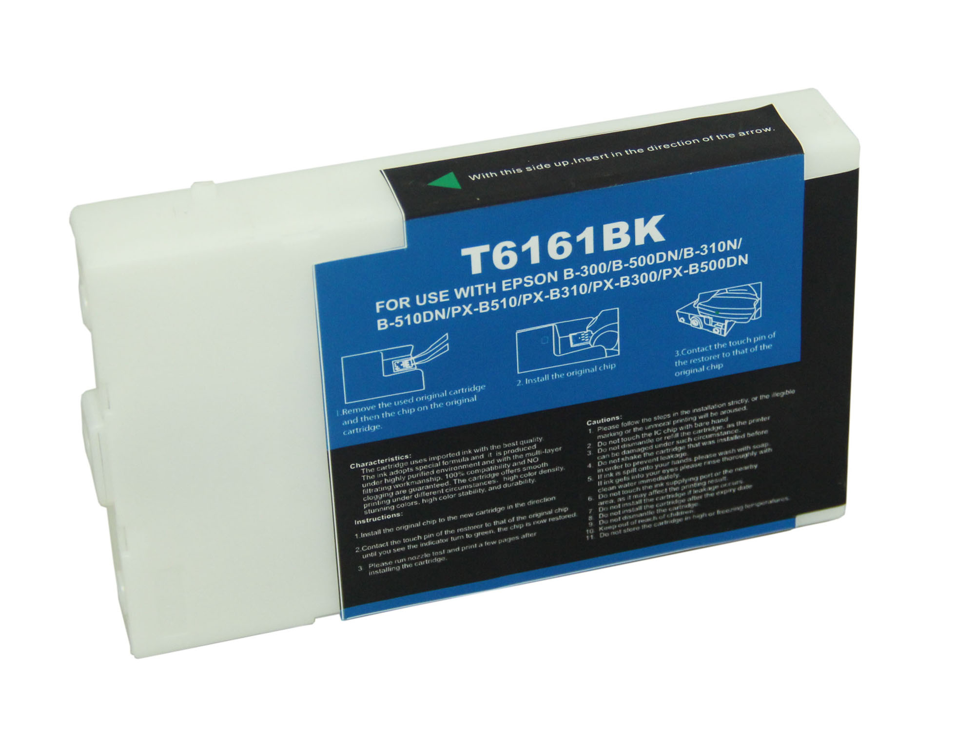 Premium Quality  Black   Inkjet Cartridge compatible with the Epson  T616100