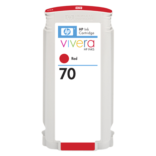 Premium Quality Red Pigment Inkjet Cartridge compatible with the HP (HP 70) C9456A