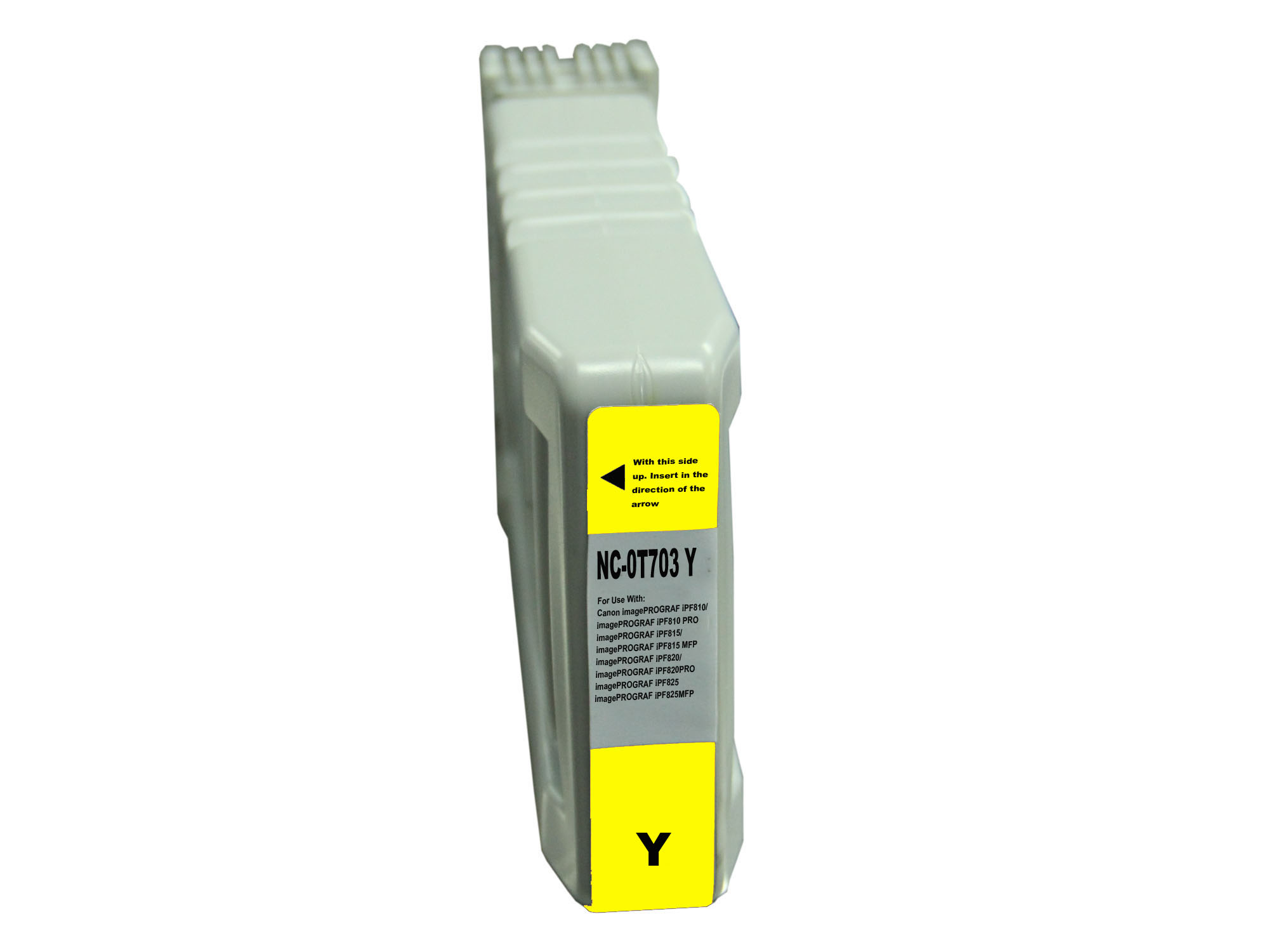 Premium Quality Yellow Inkjet Cartridge compatible with the Canon PFI703Y