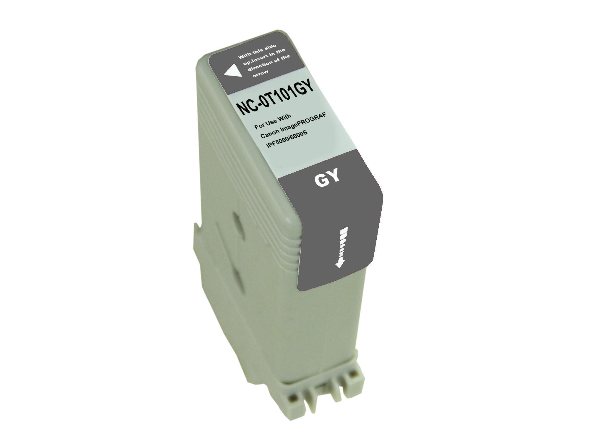 Premium Quality Gray Pigment Inkjet Cartridge compatible with the Canon PFI101GY