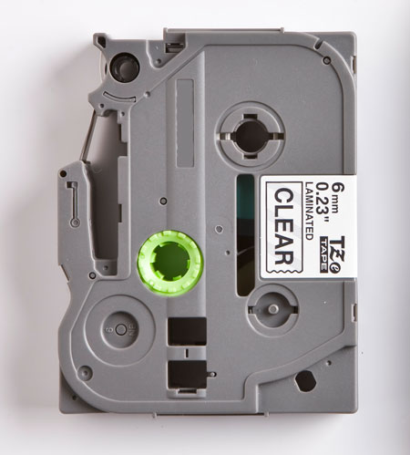Premium Quality  Black on Transparent   P-Touch Label Tape compatible with the Brother (TZ111) TZe111
