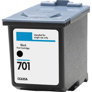 Premium Quality Black Inkjet Cartridge compatible with the HP (HP 701) CC635A