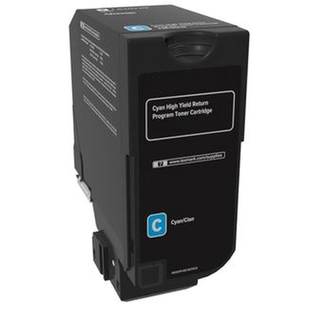 Premium 74C1HC0 Compatible High Yield Lexmark Cyan Toner Cartridge