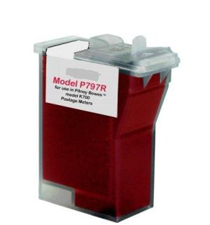 Premium Quality Red Inkjet Cartridge compatible with the Pitney Bowes 797-0