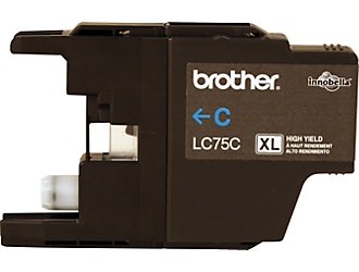 Premium Quality Cyan Inkjet Cartridge compatible with the Brother LC75C
