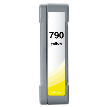 Premium Quality Yellow Low Solvent Inkjet Cartridge compatible with the HP (HP 790) CB274A