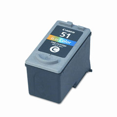 Premium Quality High Capacity Tri-Color Inkjet Cartridge compatible with the Canon (CL-51) 0618B002