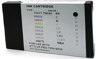 Premium Quality Photo Black Pigment Inkjet Cartridge compatible with the Epson T563100