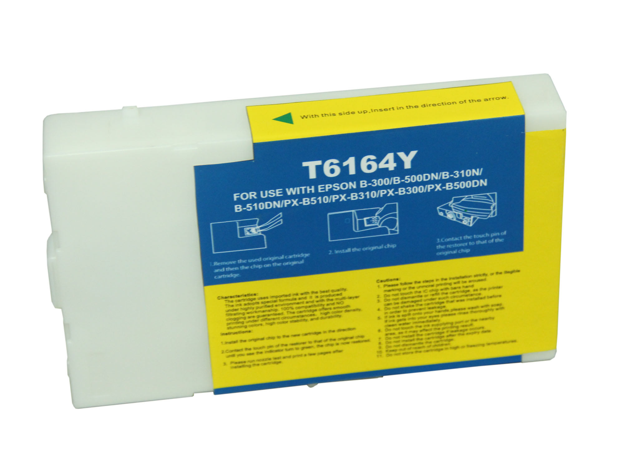 Premium Quality  Yellow   Inkjet Cartridge compatible with the Epson  T616400