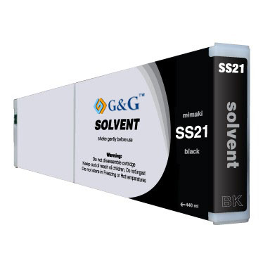 Premium Quality Black Mid-Solvent Ink compatible with the Mimaki SS21 Bk-440