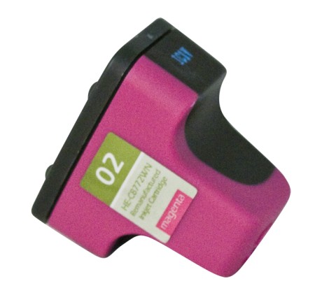 Premium Quality Magenta Inkjet Cartridge compatible with the HP (HP 02) C8772WN