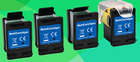 Ninestar Eco-saver inkjet for Canon PG245xl. equal to 4 Canon PG245xlBk Cartridges