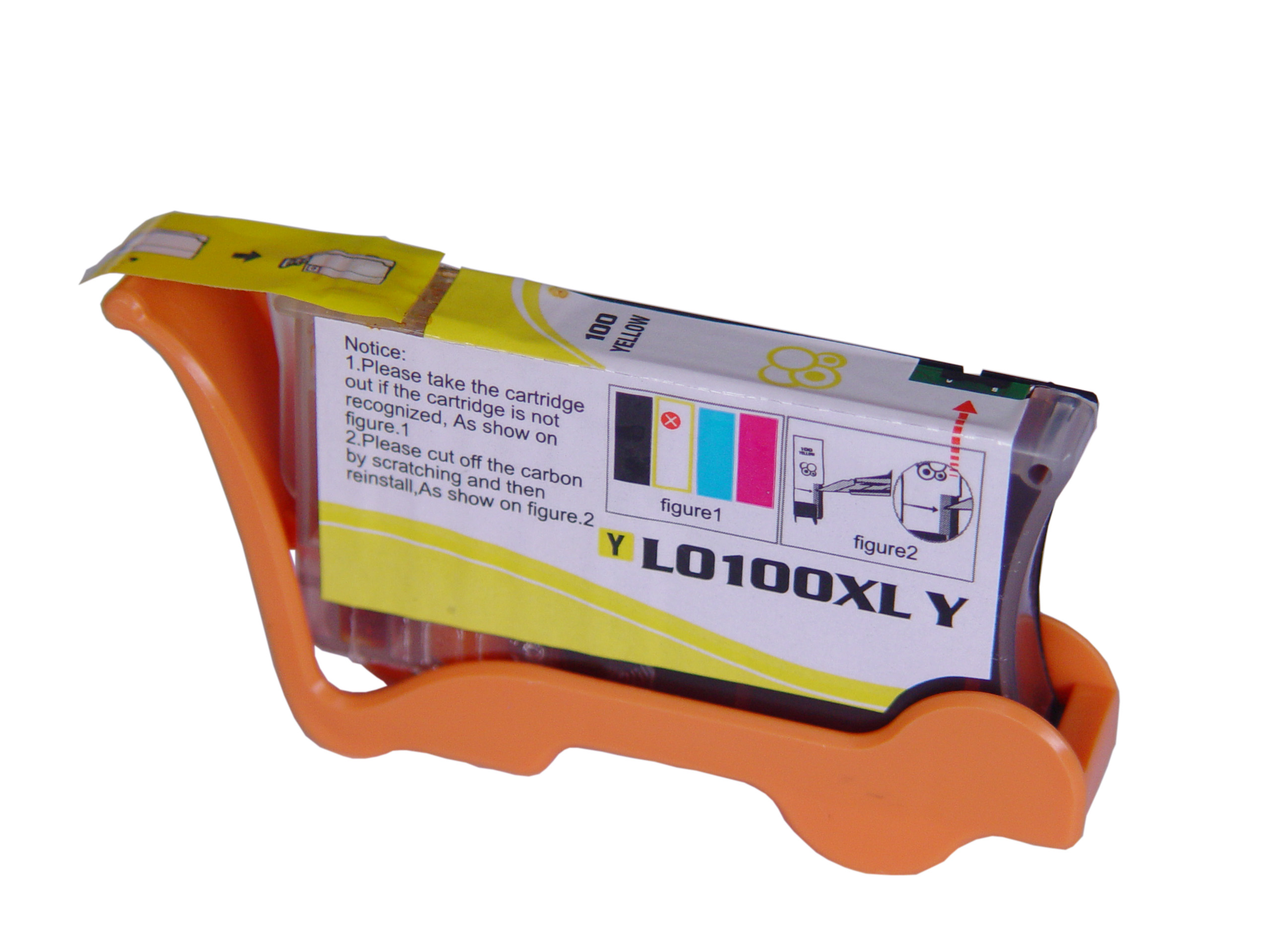 Premium Quality High Capacity Yellow Ink Cartridge compatible with the Lexmark (100Y XL) 14N1071