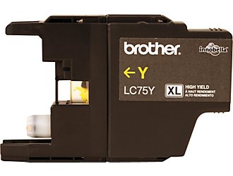 Premium Quality Yellow Inkjet Cartridge compatible with the Brother LC75Y