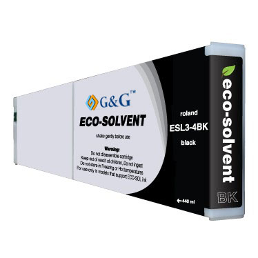 Premium Quality Black Eco Sol-Max Ink compatible with the Roland ESL3-4Bk