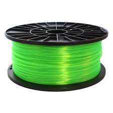 Premium Quality Transparent color. Green PLA 3D Filament compatible with the Universal PFPLATGN