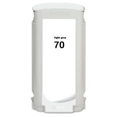 Premium Quality Light Gray Pigment Inkjet Cartridge compatible with the HP (HP 70) C9451A
