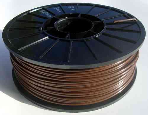 Premium Quality Brown ABS 3D Filament compatible with the Universal PFABSBWN