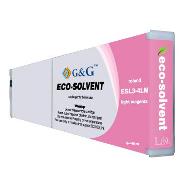 Premium Quality Light Magenta Eco Sol-Max Ink compatible with the Roland ESL3-4LM