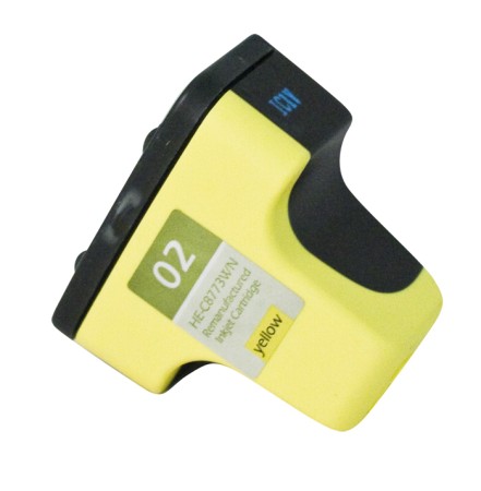 Premium Quality Yellow Inkjet Cartridge compatible with the HP (HP 02) C8773WN