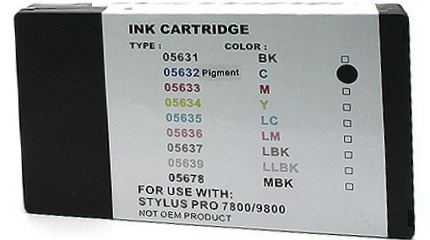 Premium Quality Cyan Pigment Inkjet Cartridge compatible with the Epson T563200