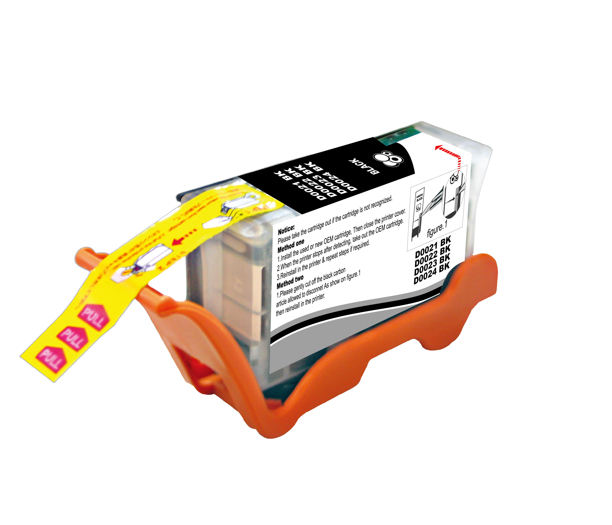 Premium Quality High Yield Black Inkjet Cartridge compatible with the Dell T093N. Dell 24 Bk. Dell 21. 22. 23