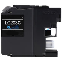 Premium Quality High Capacity Cyan Inkjet Cartridge compatible with the Brother LC-203C