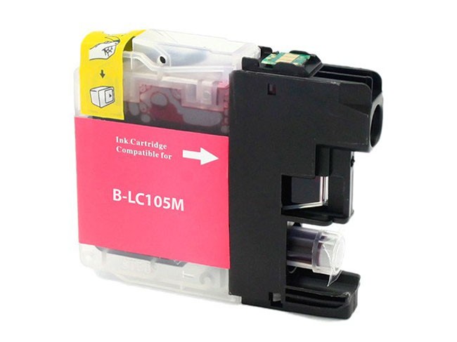 Premium Quality Magenta Ink Cartridge compatible with the Brother (LC105M) LC105