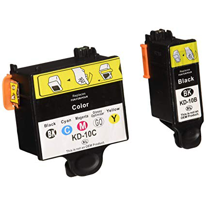 Premium Quality  Black. Color (Bulk Package-5 pcs Black. 3 pcs Color)  Inkjet Cartridges compatible with the 8237216 (Kodak 10XL) 8237216. 8946501