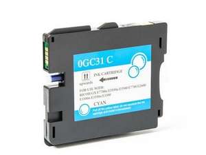 Premium Quality High Capacity Cyan Inkjet compatible with the Ricoh GC31C