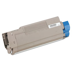 Premium Quality High Capacity Cyan Toner compatible with the Okidata (Type C8) 43324403