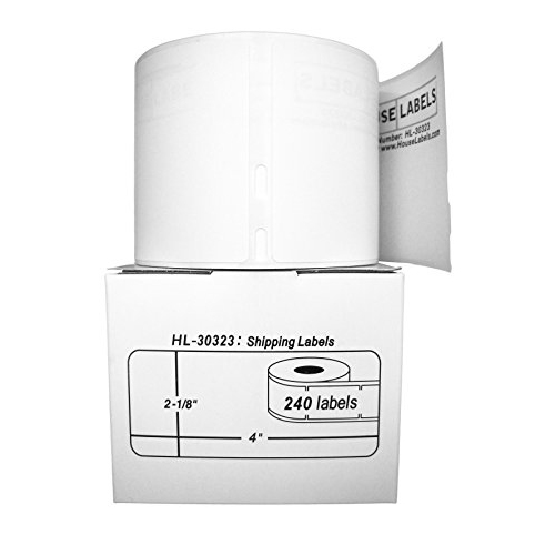Genuine (220 pcs) 2.1" x 4" Standard Shipping Labels compatible with the Dymo 30323