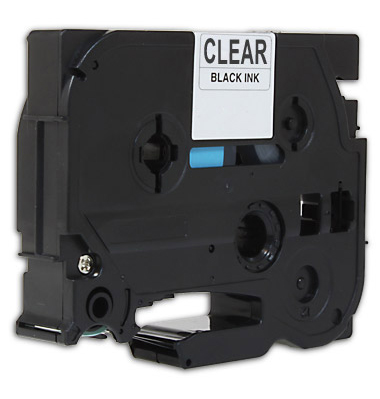 Premium Quality  Black Print on Clear   Label Tape compatible with the Brother  TZe-141/TZ-141