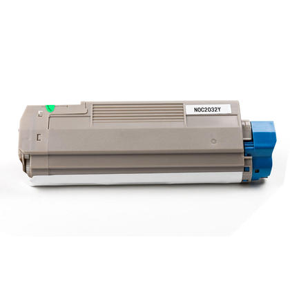 Premium Quality Yellow Toner Cartridge compatible with the Okidata 43324474