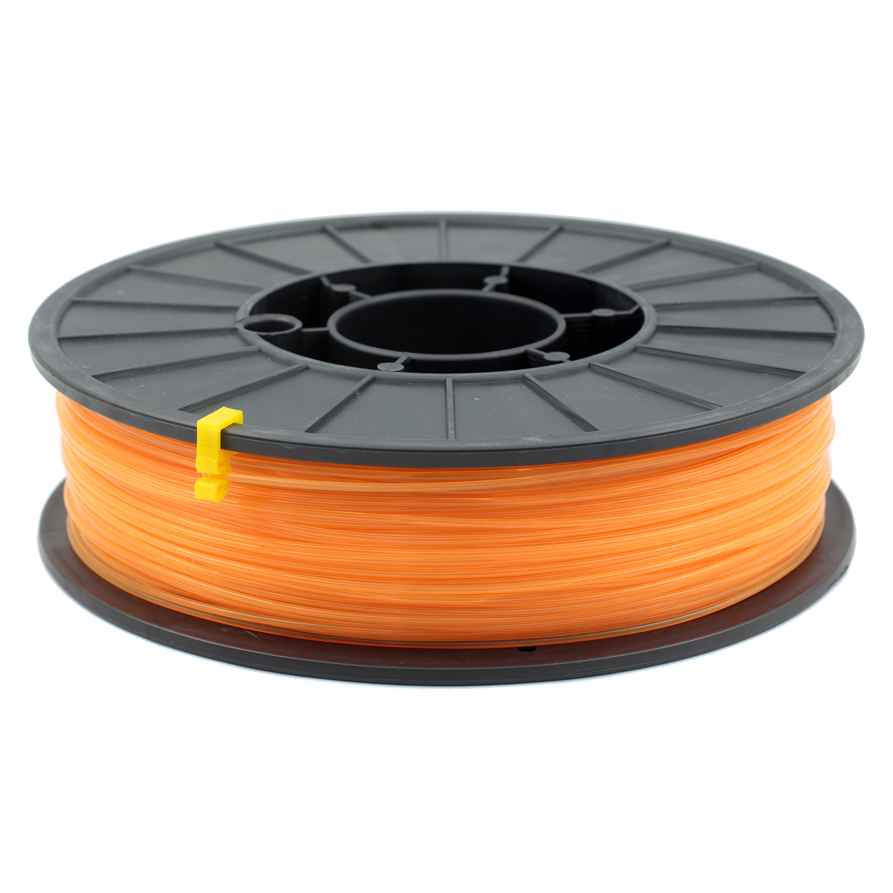Premium Quality Transparent color. Orange PLA 3D Filament compatible with the Universal PFPLATOR