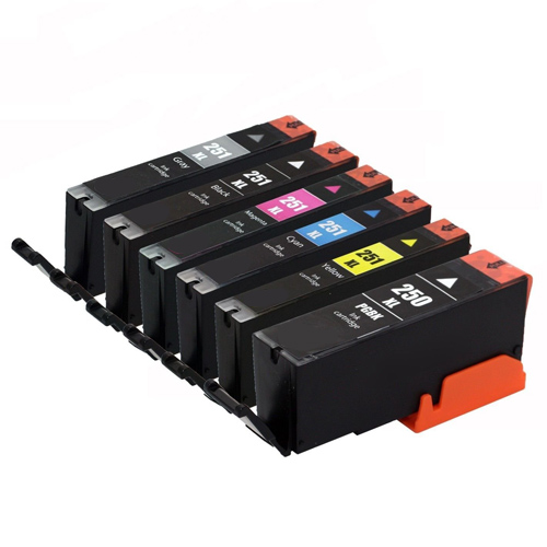 Premium Quality Black. Cyan. Magent. Yellow ((10 pack)2-PGI-250XL. 2/ea-CLI-251XL B.C.M.Y) Inkjet Cartridge compatible with the Canon PGI250xl. CLI251xl Combo