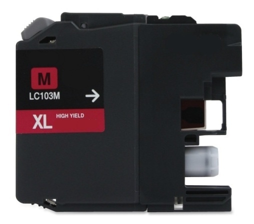 Premium Quality High Capacity Magenta Inkjet Cartridge compatible with the Brother LC101M. LC103M