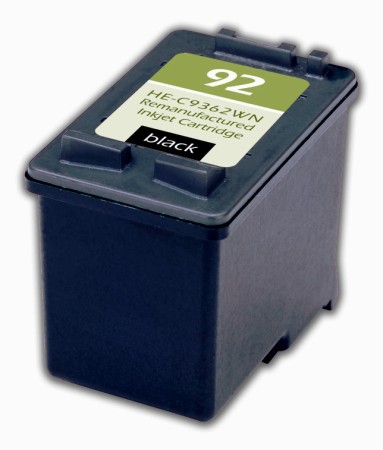 Premium Quality Black Inkjet Cartridge compatible with the HP (HP 92) C9362WN