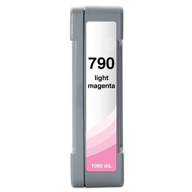 Premium Quality Light Magenta Low Solvent Inkjet Cartridge compatible with the HP (HP 790) CB276A