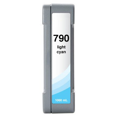 Premium Quality Light Cyan Low Solvent Inkjet Cartridge compatible with the HP (HP 790) CB275A