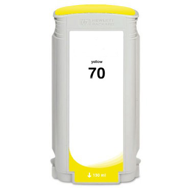 Premium Quality Yellow Pigment Inkjet Cartridge compatible with the HP (HP 70) C9454A