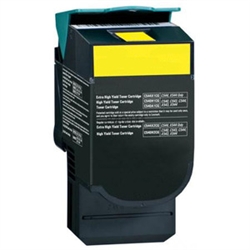Premium Quality Extra Hi-Yield Yellow Toner Cartridge compatible with the Lexmark C544X2YG